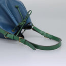 LOUIS VUITTON Epi Noe Shoulder Bag Bicolor Green Blue M44044 LV Auth 115857-7