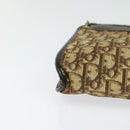 Christian Dior Trotter Canvas Shoulder Bag Beige Auth 115861-9