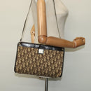 Christian Dior Trotter Canvas Shoulder Bag Beige Auth 115861-19