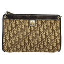 Christian Dior Trotter Canvas Shoulder Bag Beige Auth 115861-13