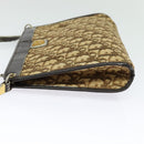 Christian Dior Trotter Canvas Shoulder Bag Beige Auth 115861-3