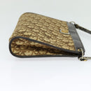Christian Dior Trotter Canvas Shoulder Bag Beige Auth 115861-4