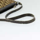 Christian Dior Trotter Canvas Shoulder Bag Beige Auth 115861-7