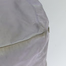 PRADA Boston Tasche Nylon Lila Silber Auth 115876-9