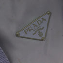 PRADA Boston Tasche Nylon Lila Silber Auth 115876-17