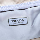 PRADA Boston Tasche Nylon Lila Silber Auth 115876-18