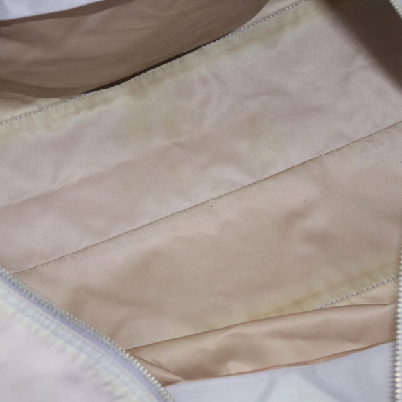 PRADA Boston Bag Nylon Purple Silver Auth 115876