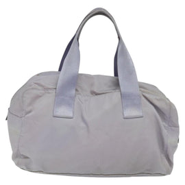 PRADA Boston Bag Nylon Purple Silver Auth 115876 - 0