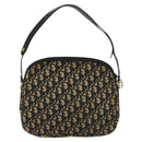 Christian Dior Trotter Canvas Shoulder Bag Black Auth 115877-2