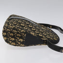 Christian Dior Trotter Canvas Shoulder Bag Black Auth 115877-3