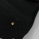 BALLY Hand Bag Nylon Black Gold Auth 115889-15