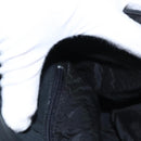 BALLY Hand Bag Nylon Black Gold Auth 115889-21