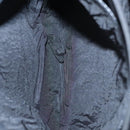 BALLY Hand Bag Nylon Black Gold Auth 115889-24