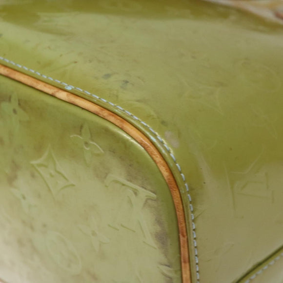 LOUIS VUITTON Monogram Vernis Houston Hand Bag Baby Blue M91005 LV Auth 115892