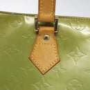 LOUIS VUITTON Monogram Vernis Houston Hand Bag Baby Blue M91005 LV Auth 115892-14