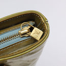 LOUIS VUITTON Monogram Vernis Houston Hand Bag Baby Blue M91005 LV Auth 115892-15