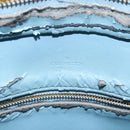 LOUIS VUITTON Monogram Vernis Houston Hand Bag Baby Blue M91005 LV Auth 115892-16