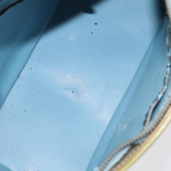 LOUIS VUITTON Monogram Vernis Houston Hand Bag Baby Blue M91005 LV Auth 115892