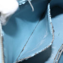 LOUIS VUITTON Monogram Vernis Houston Hand Bag Baby Blue M91005 LV Auth 115892-21