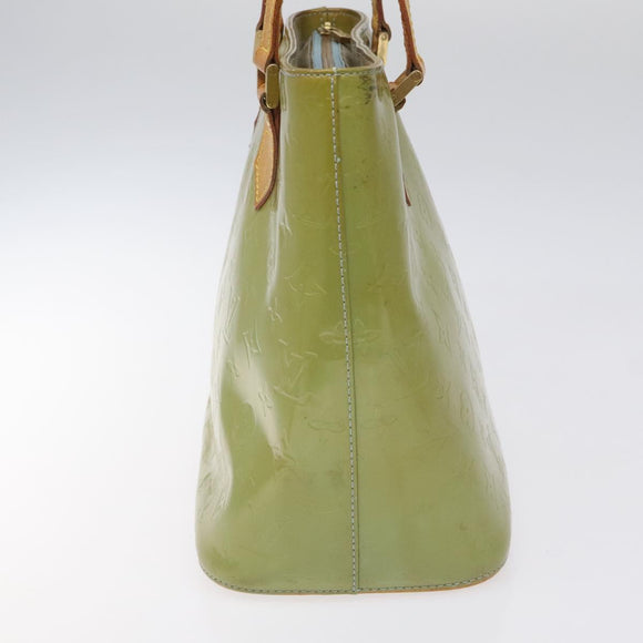 LOUIS VUITTON Monogram Vernis Houston Hand Bag Baby Blue M91005 LV Auth 115892