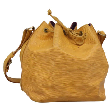 LOUIS VUITTON Epi Petit Noe Shoulder Bag Yellow M44109 LV Auth 115896