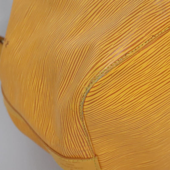 LOUIS VUITTON Epi Petit Noe Shoulder Bag Yellow M44109 LV Auth 115896