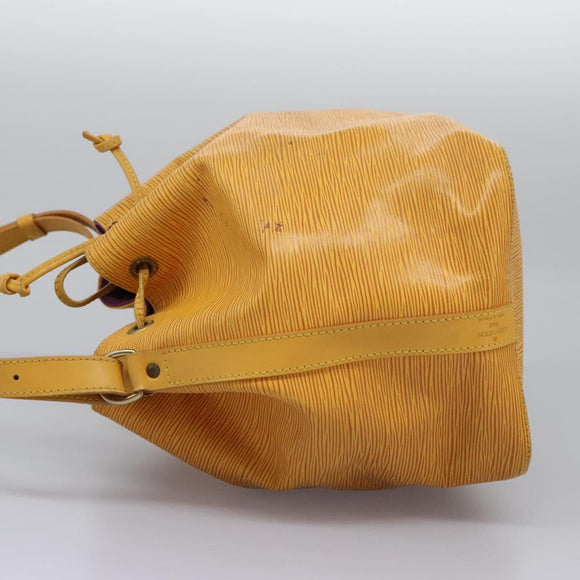 LOUIS VUITTON Epi Petit Noe Shoulder Bag Yellow M44109 LV Auth 115896