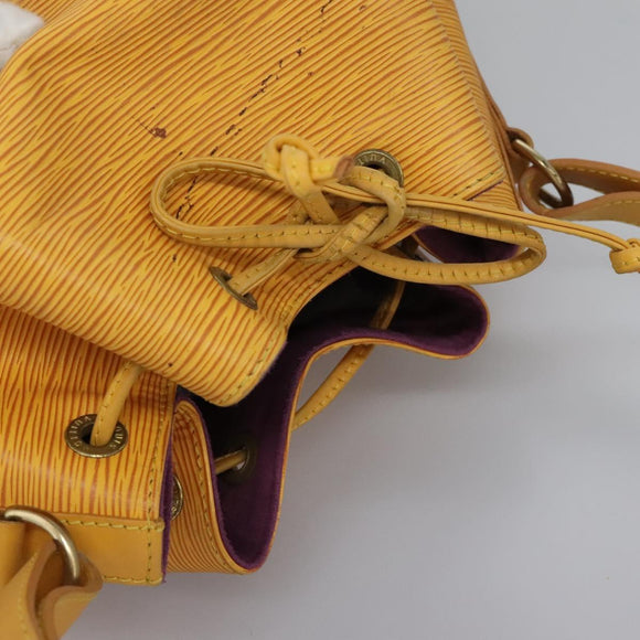 LOUIS VUITTON Epi Petit Noe Shoulder Bag Yellow M44109 LV Auth 115896