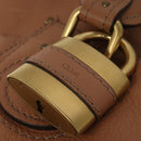 Chloe Paddington Hand Bag Leather Beige Gold Silver Auth 115904V-18