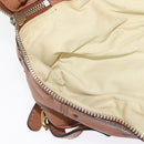 Chloe Paddington Hand Bag Leather Beige Gold Silver Auth 115904V-25