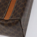 CELINE Macadam Canvas Shoulder Bag PVC Beige Brown gold Auth 115906-14