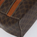 CELINE Macadam Canvas Shoulder Bag PVC Beige Brown gold Auth 115906-16