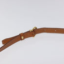 CELINE Macadam Canvas Shoulder Bag PVC Beige Brown gold Auth 115906-8