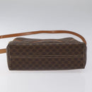 CELINE Macadam Canvas Shoulder Bag PVC Beige Brown gold Auth 115906-5