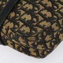 Christian Dior Trotter Canvas Shoulder Bag Black Auth 115917-14