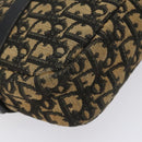 Christian Dior Trotter Canvas Shoulder Bag Black Auth 115917-16