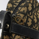 Christian Dior Trotter Canvas Shoulder Bag Black Auth 115917-11