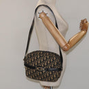 Christian Dior Trotter Canvas Shoulder Bag Black Auth 115917-21