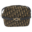 Christian Dior Trotter Canvas Shoulder Bag Black Auth 115917-13