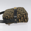 Christian Dior Trotter Canvas Shoulder Bag Black Auth 115917-4