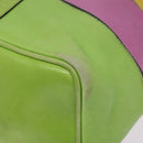 CELINE Shoulder Bag Leather Green Auth 115918-8