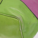 CELINE Shoulder Bag Leather Green Auth 115918-16