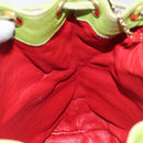 CELINE Shoulder Bag Leather Green Auth 115918-20