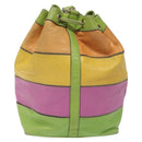 CELINE Shoulder Bag Leather Green Auth 115918-2