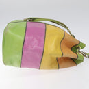 CELINE Shoulder Bag Leather Green Auth 115918-3