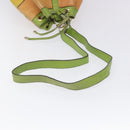 CELINE Shoulder Bag Leather Green Auth 115918-7