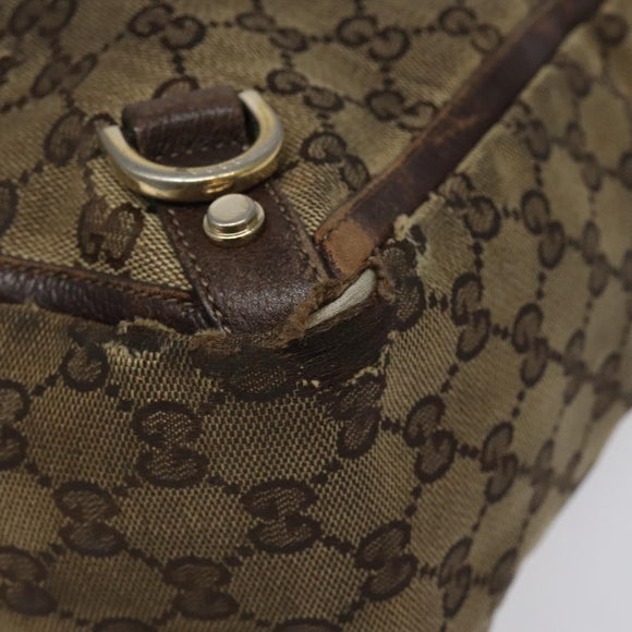 GUCCI GG Canvas Tote Bag Beige 141472 Auth 115948