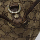 GUCCI GG Canvas Tote Bag Beige 141472 Auth 115948-15