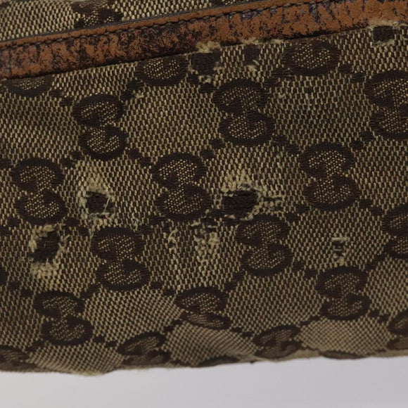 GUCCI GG Canvas Tote Bag Beige 141472 Auth 115948