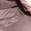 GUCCI GG Crystal Sherry Line Tote Bag Gold Gray Brown 189669 Auth 115950-17